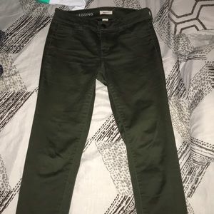 Olive green jeans